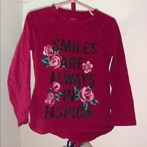 Faded Glory Toddler/Little Girls Long Sleeve Shirt